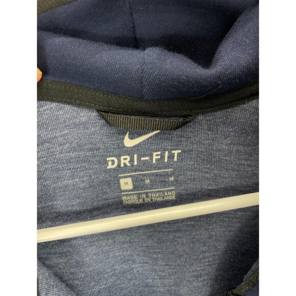 Nike Dri-FIT Full Zip Hoodie Men’s Size M Navy Club Fleece Team Sims Logo - Picture 3 of 9